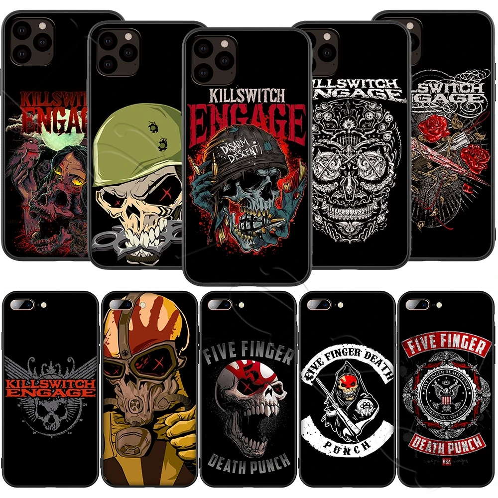 Lavaza Killswitch Engage Five Finger Silicone Soft Case for iPhone XS Max XR X 8 7 6 6S Plus 5 5S SE | Мобильные телефоны и