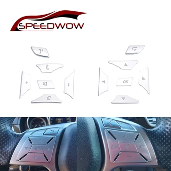

SPEEDWOW Car Steering Wheel Button Switch Trim Cover Sticker For Mercedes Benz A B C E ML GL CLA GLA GLK SL SLK Class W176 W246