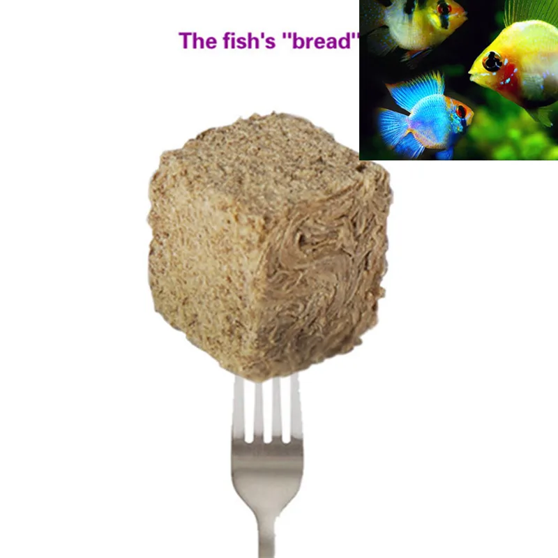 Liofilizado rojo sangre gusano Tubifex/salmuera camarones cubo acuario pez Tropical: alimentos