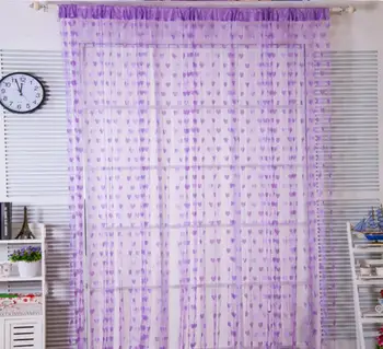 

Decorative linen partition door curtain ceiling curtain line curtain hanging curtain kindergarten decoration peach heart