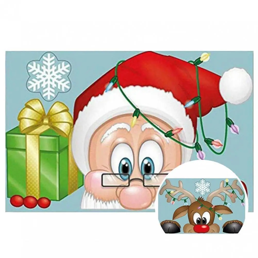 Smooth Cute White Snowflake Xmas Glass Decal Lightweight Christmas