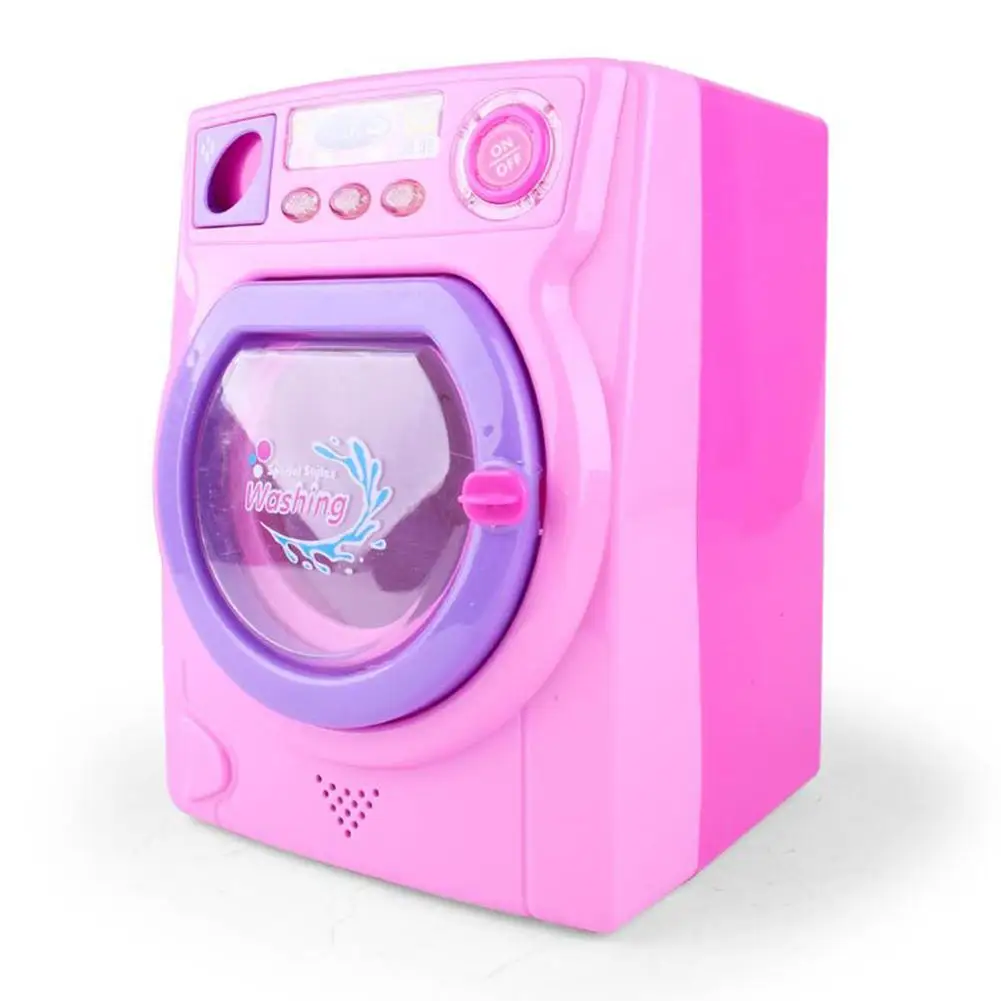  Children Play House Game Large Simulation Washing Machine Toy (Random Color) Children Play House To