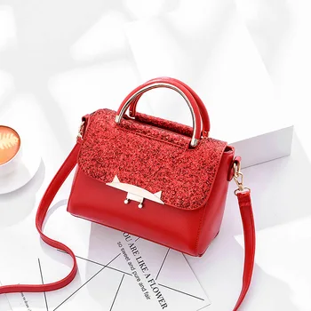 

Bag Women's 2020 New Spring and Summer Fashion Sequined Small Square Bag Shoulder Messenger Bag