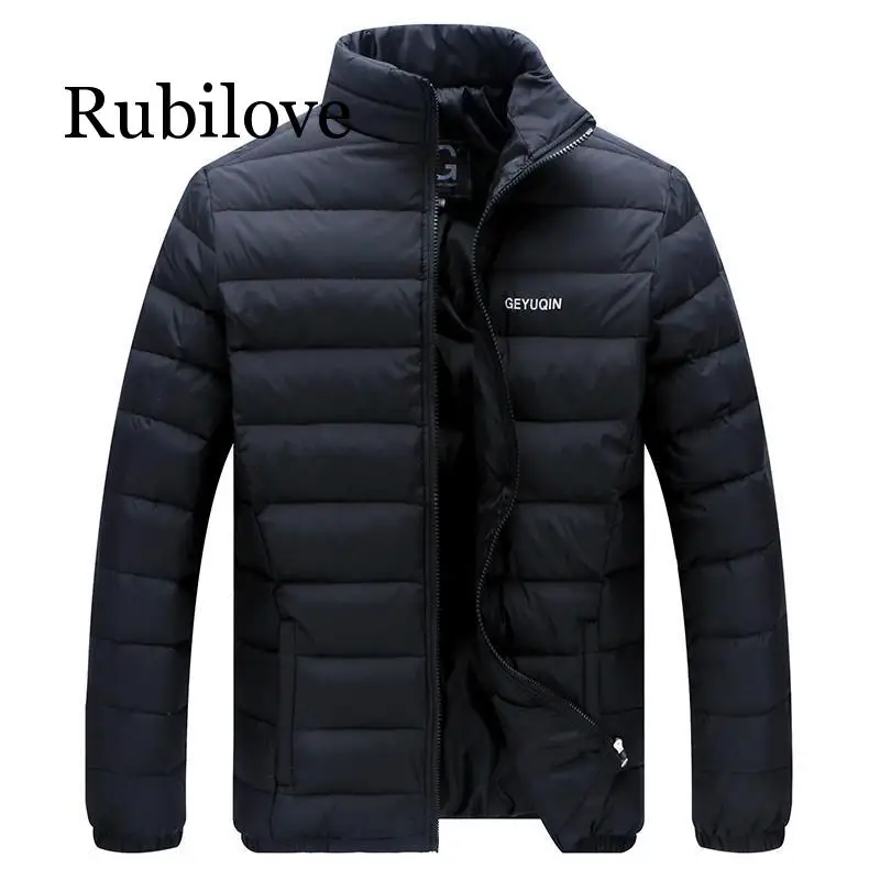 

Rubilove Big Size 2019 White Duck Down Men's Winter Jacket Ultralight Down Jacket Casual Outerwear Snow Warm Fur Collar Brand Co