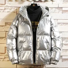 Светильник-лапша, мужские пуховики, даже шапка,, зимняя трендовая Мужская одежда, черная короткая утепленная Свободная куртка