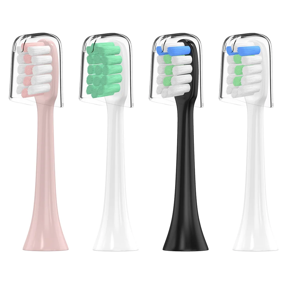 4/8 шт. Замена Xiaomi SOOCAS/SOOCARE X3 Зубная щётка головка для SOOCAS Xiaomi Mijia SOOCARE X3 электрическая насадка для зубной щетки - Цвет: Слоновая кость