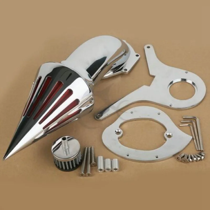Мотоцикл Chrome Воздухоочиститель воздушного фильтра для Honda Shadow Aero VT750 VT750C 2004-2009 05 06 07 08