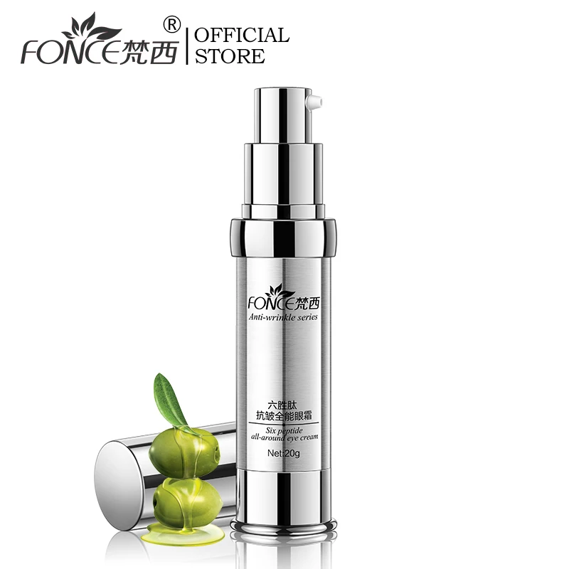 

[Normal delivery] FONCE Anti Wrinkle Eye Cream 20g Six Peptides Anti Aging Remover Dark Circle Bag Firming nourish eye Balm Mask