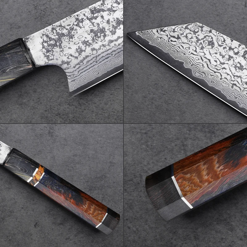 8 дюймов японский нож Gyuto 67 слоев дамасской стали Кливер кухонный нож универсальный нож для нарезки подарок поварские Ножи Инструмент для домашнего приготовления