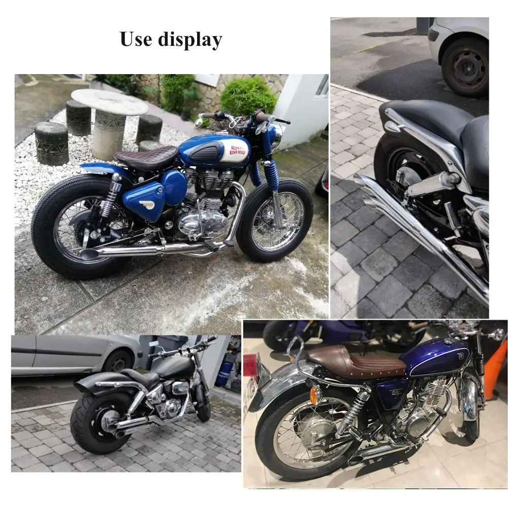 38-45mm Universal Motorcycle Exhaust Cafe Escape Moto Muffler Tip Retro Vintage Rear Pipe Tube For Harley Bobbers Honda Yamaha