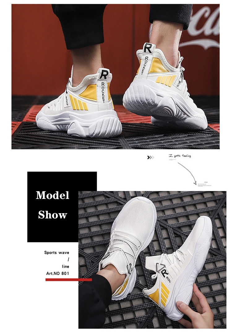 DanielMan/сезон весна-осень; высокие кроссовки Flyknit; Мужская обувь; дышащая удобная мужская обувь с сеткой; прогулочная обувь; Рабочая обувь