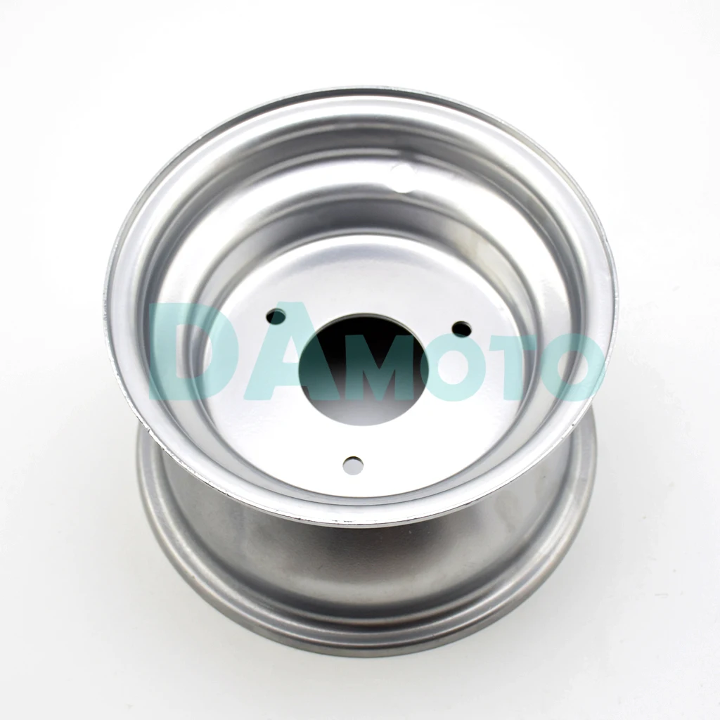 7 inch Tires Wheel white hub Rim(3 Holes)and 6 inch Wheel Knuckle Spindle With Wheel Hub For DIY Go Kart Buggy Karting ATV UTV