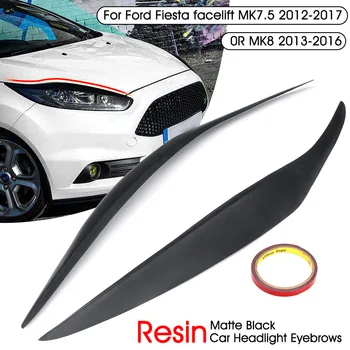 

1 Pair Front Headlight Eyebrows Eyelids Cover Sticker for Ford Fiesta MK7.5 2012-2017 C66
