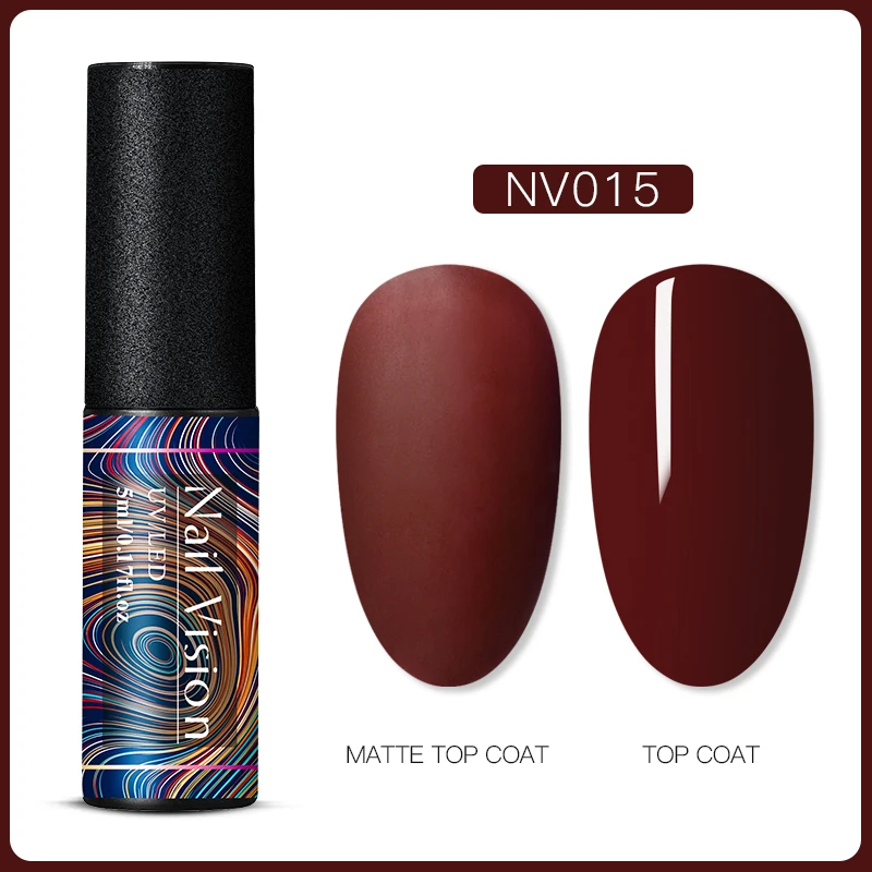 Nail Vision 5 мл УФ-гель для ногтей Чистый гель лак матовый цвет нужно матовое верхнее покрытие замочить от ногтей гель лак для маникюра DIY - Цвет: EES06610