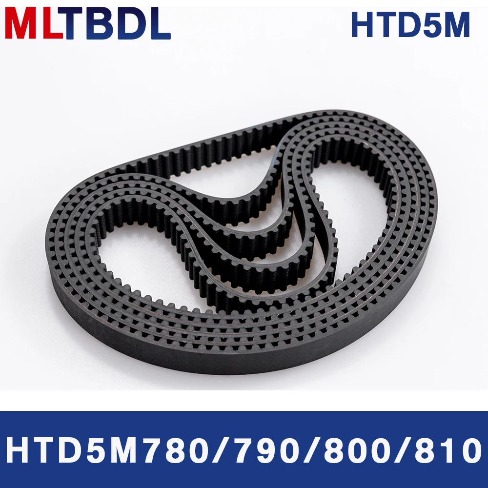 HTD5M ремень ГРМ 780/790/800/810 мм длина 10/15/20/25 ширина 5 Шаг резиновый шкив Teeth156 158 160 162