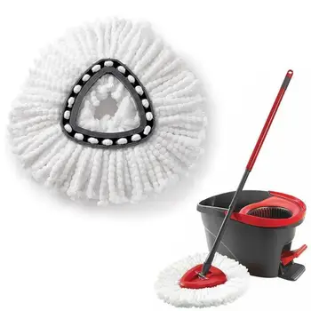 

1pc Spin Mop Replacement Head Rotating Mop Replacement Microfiber Triangle Of Tools O-cedar/vileda Home Refill Clean Access U0E7