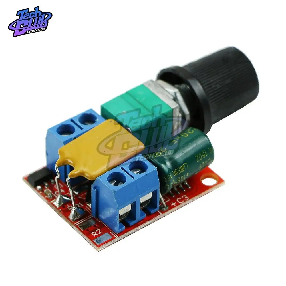 

Mini 5A PWM Speed Controller DC Motor 3V-35V Speed Control Switch LED Dimmer
