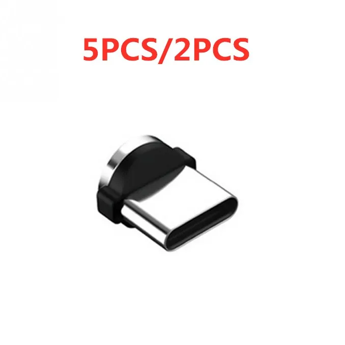 Магнитный кабель 5 шт./2 шт. Круглый штекер типа C Micro USB адаптер для быстрой зарядки
