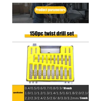 

150pcs/Set Auger Fine First-class Craft Hard Drill Bit For DIY, Home And General Building / Engineering Use