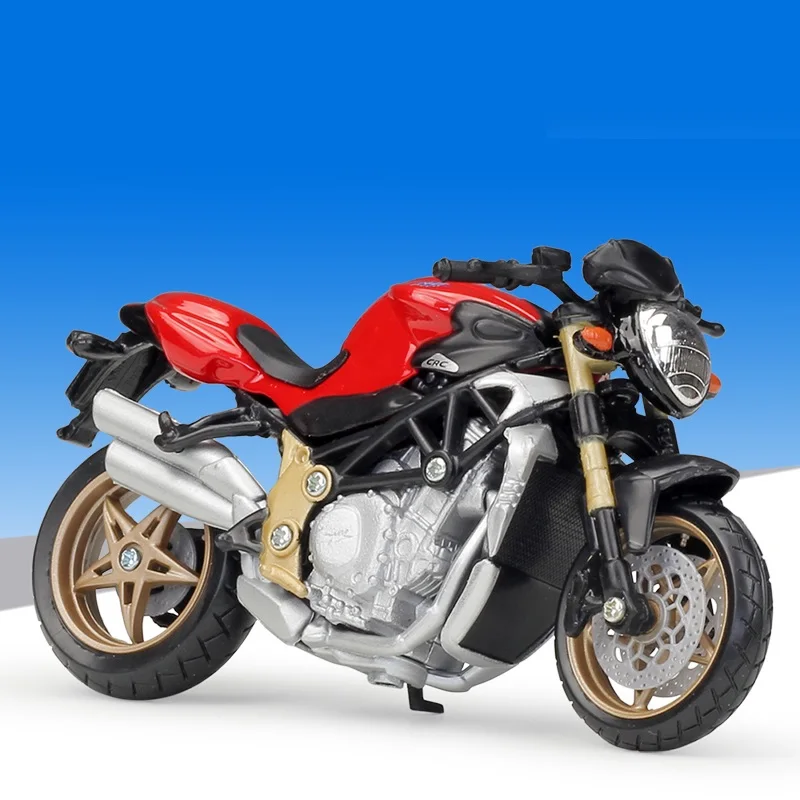 1:18 DUCATI Xdiavel S Triumph Rocket speed Triple Bonneville MV Agusta Brutale 1090 KTM 1190 RC8 Supermoto R литой мотоцикл - Цвет: MV Agusta Brutale Or