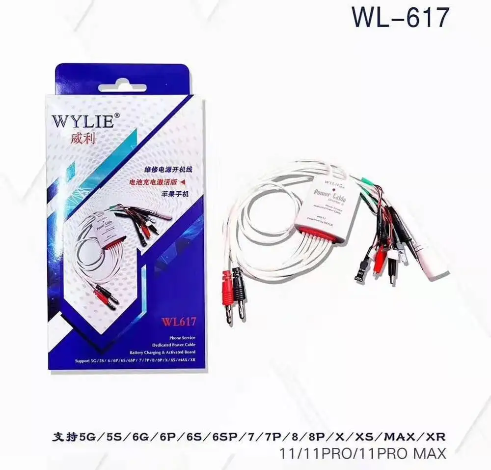 

NEW For Apple Service Dedicated Power cable for iphone4/4S/5/5S/5C/6/6-plus /7/7plus /8 /8p/X /XS /XSMAX cell phone with probe