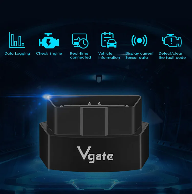 Vgate ICar3 wifi ELM327 OBD2 автоматический сканер для Android IOS ICar 3 OBD считыватель кодов автоматический диагностический сканер лучше, чем ELM327 V1.5