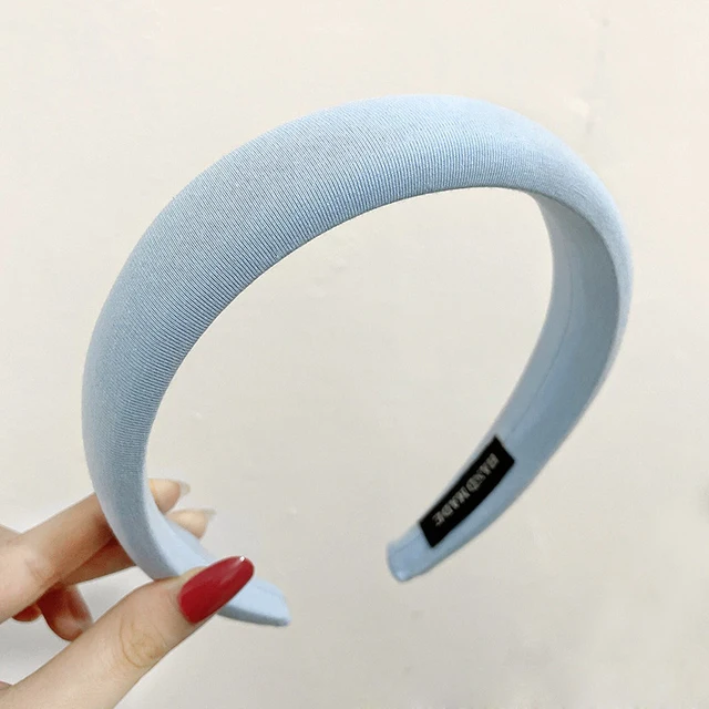 New Padded Headbands Women Wide Bezel Hairbands Thick Velvet Hair Hoop Girls Sponge Non-slip Hairband Fashion Hair Accessories 8