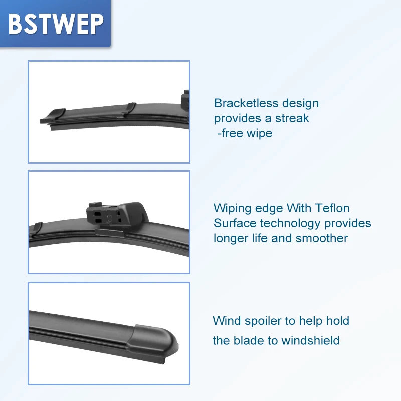 BSTWEP стеклоочистители ветрового стекла для BMW X1 E84 F48 подходит боковой зажим/кнопка оружия 2009 2010 2011 2012 2013