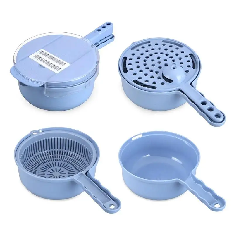 10pcs/Set Multiuse Vegetable Fruit Slicer Cutter Manual Carrot Grater Tool Carrot Grater Chopper Slicers Kitchen Tools
