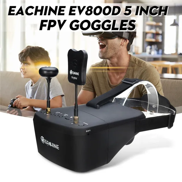 lunette FPV Diversity DVR – casque vidéo HD EV800D, 5.8G, 40ch – Image 2