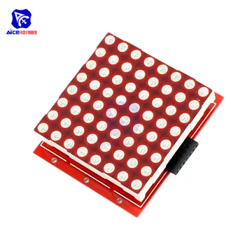 

diymore 8x8 Red LED Dot Matrix LED Module Control Display Module with Driver Shield for Arduino Raspberry