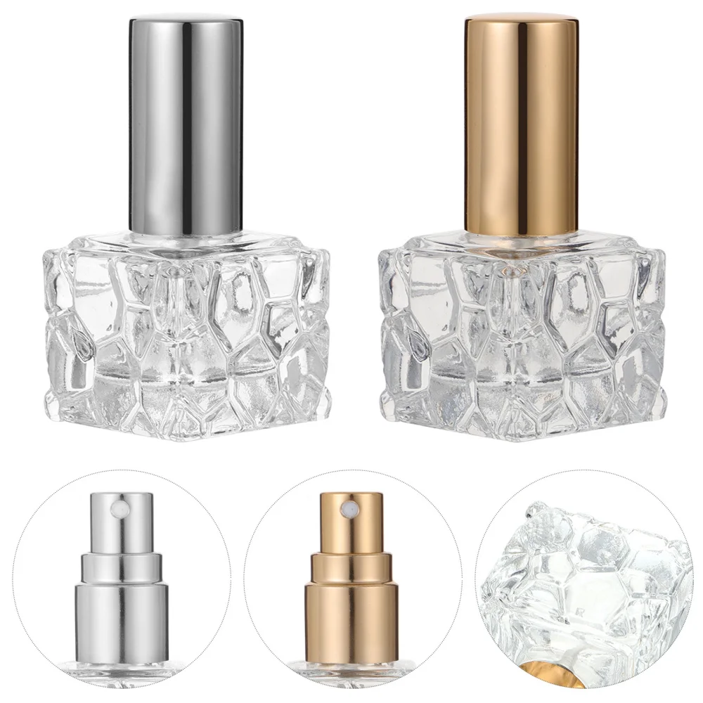 4pcs Empty Glass Bottle Fine Mist Atomizer 10ml Perfume Bottle for Home Travel mini humidifier portable usb mini air humidifier powered atomizer home office room car bottle humidifiers humidification stick