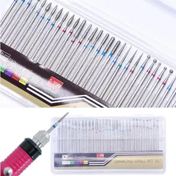 

Hot 30Pcs Professional Manicure Pedicure Drill File Bits Set Nail Grinding Head Tool