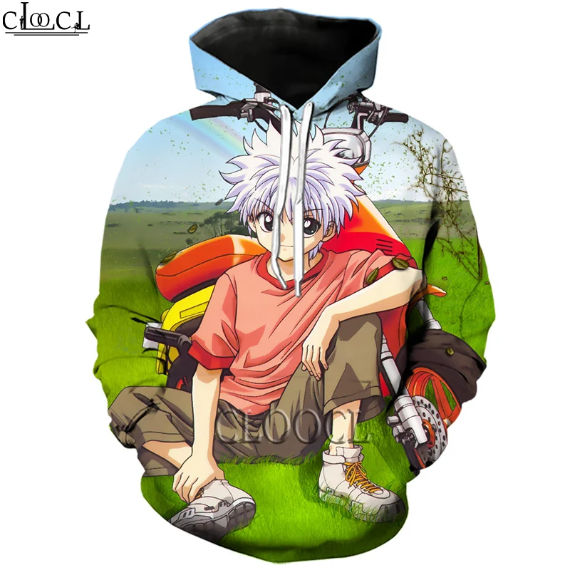 

HX Newest Japanese Anime Hunter X Hunter Autumn New Fashion 3D Print Hip Hop Street Hoodies Unisex Harajuku Wild Couple Tops