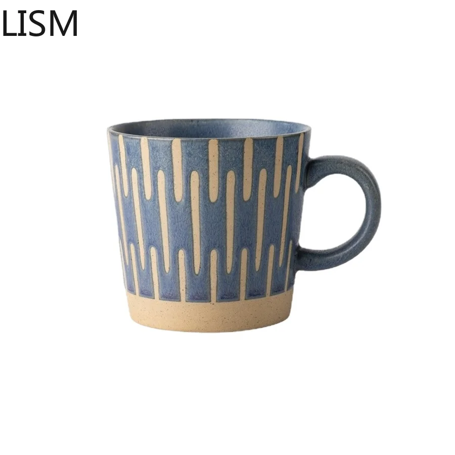 

Japanese Retro Ceramic Coffee Cups Large Afternoon Tea Cup Couple Milk Cups Breakfast Vintage Funny Japan Tazas De Cafe Tazer