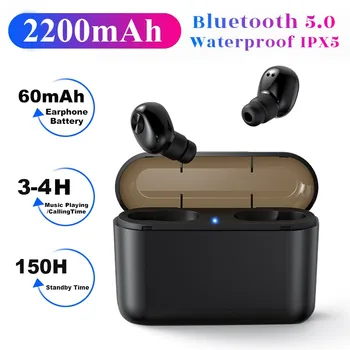 

BL1 TWS Wireless Bluetooth Earphone Mini Smart Binaural Earbuds Stereo Mic HD Call In-Ear Headset With 2200mAh Charging Box