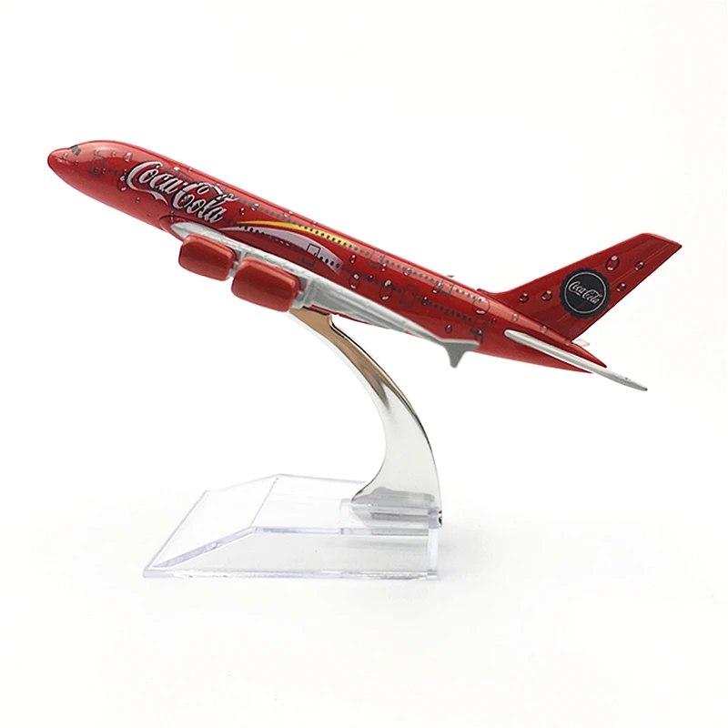 1:400 Scale 16cm COLA Airlines Airbus A380 Metal Alloy Airplane Aircraft Model Decoration Plane Kids Christmas Gift Collectible