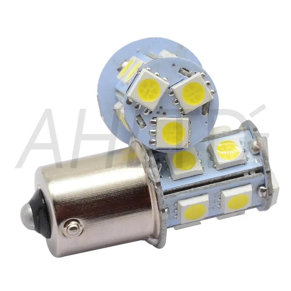 1X BA9S P21W 5050 13Led 1156 BA15S Автомобильные светодиодные поворотные сигнальные огни, тормозные задние лампы, автомобильные парковочные задние лампы заднего хода, DC 12 В