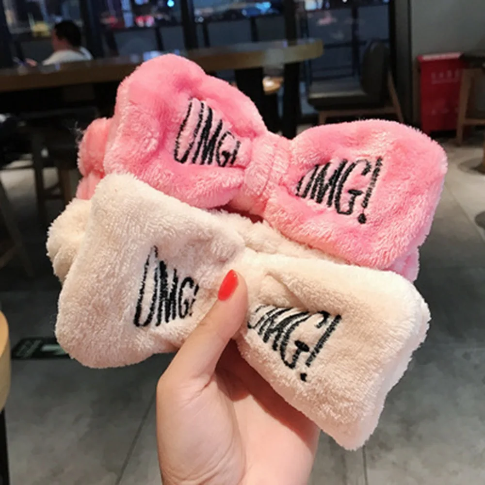 2020. Новое милое платье для девочек с OMG из Корал-флиса мытья лица ободок бантиком