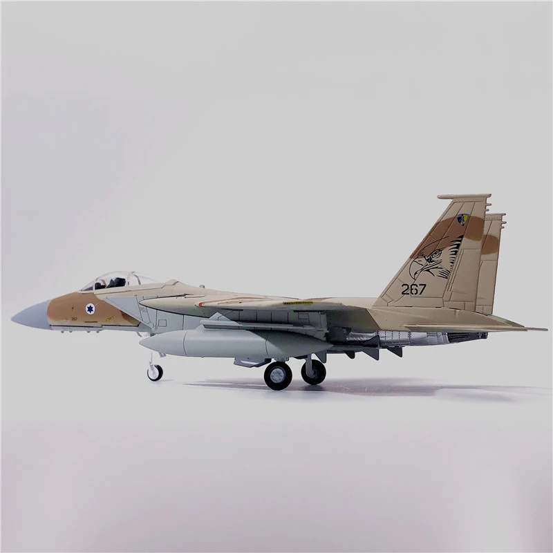 1/100 ВВС США F15 F-15 истребитель Eagle Camo ВВС Израиль один литой самолет модель сплав авиакомпания игрушка Коллекция