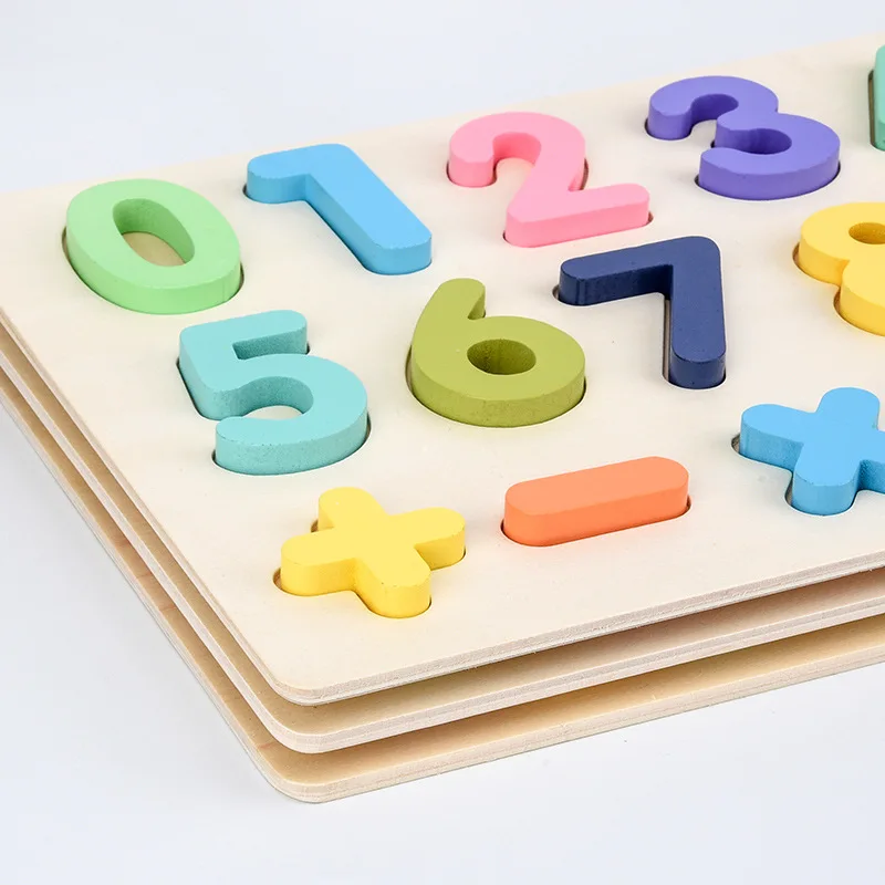 Abc Puzzle Digital Wooden Toys Jigsaw 