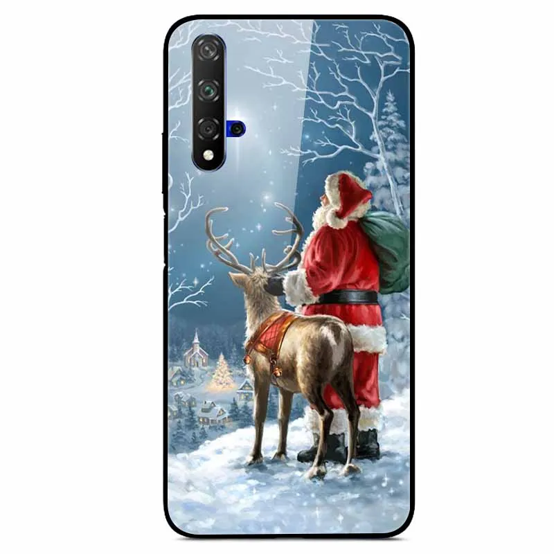 Рождественский чехол для huawei Nova 5T чехол из закаленного стекла, жесткий чехол для телефона huawei Nova 5Z чехол Nova5 5i Pro чехлы Nova 3i 3 - Цвет: 5