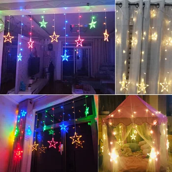 

Wedding Party Decoration New Year garland Christmas Decor Lights AC 220V EU Plug Powered LED String girlanda