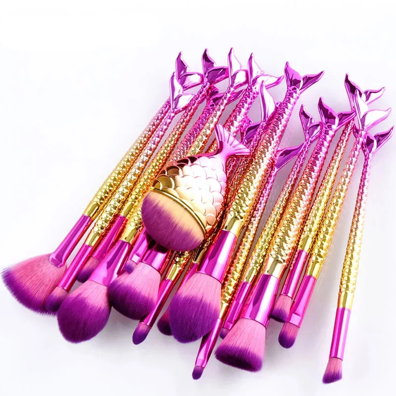 Набор кистей для макияжа русалка 7/8/10/11/15/16 шт.|brush tool kit|makeup brush setbeauty make up |