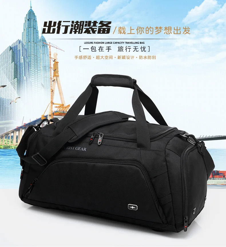 

Customizable Cross Saber Ultra Large Capacity Business England Men's Bag Briefcase Oxford Cloth Portable Shoulder Bag Travel Bag