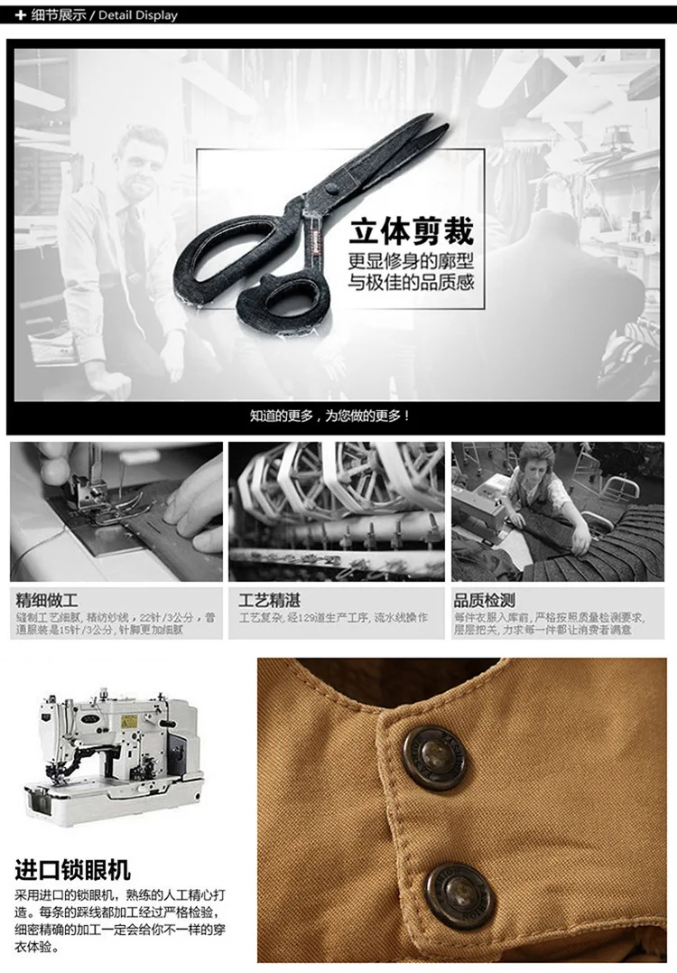 Winter New Style MEN'S Jacket Mid-length Cross Border Washing Pure Cotton Coat Men's Brushed And Thick Casual Trench Coat