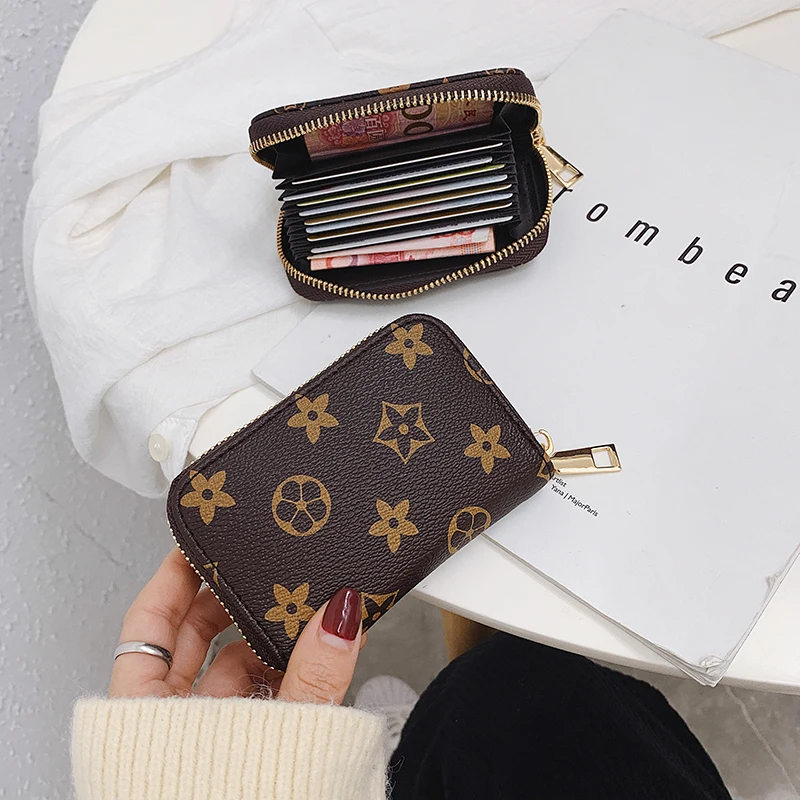 

Mini man Wallet Zipper Women Short Card Holder Wallet Coin Money Bag Rfid Small Women wallets and purses 2019