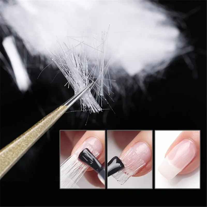 Дизайн ногтей волокно стекло для наращивания ногтей Fibernails акриловые наконечники для УФ геля DIY гвоздь стекловолокно гвозди строительный Маникюрный Инструмент