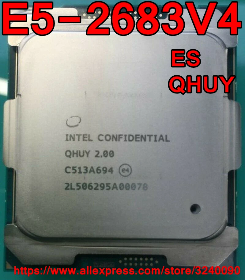 Процессор Intel ЦП Xeon E5-2683V4 ES qrie QHZE 2 0 ГГц 16 ядер 40M LGA2011-3 E5-2683 V4 E5 2683V 4 Бесплатная