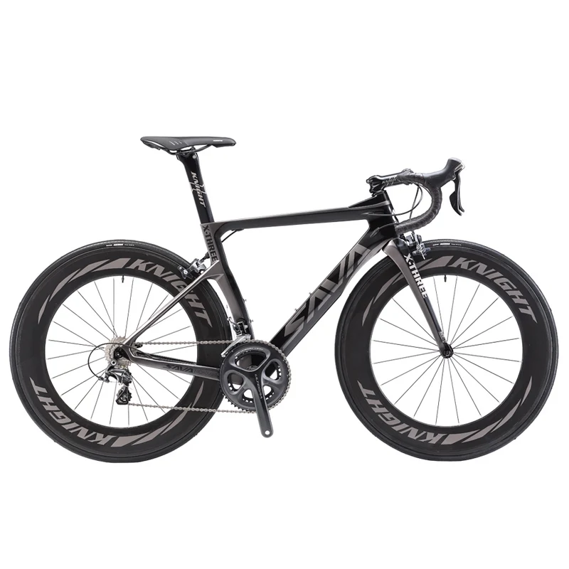 SAVA Road Bike Carbon Bike Full Carbon Road Bicycle 700C Carbon Fiber Road Bike with 88MM Wheels and SHIMANO ULTEGRA R8000